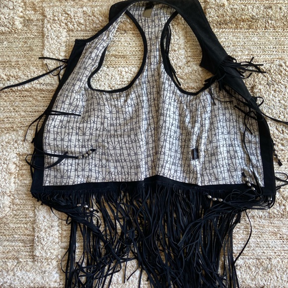 Thomas Wylde black fringe suede vest - S - Picture 5 of 8
